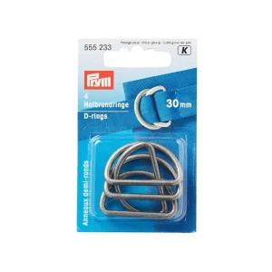 D-ring 30mm, Antikk Sølv