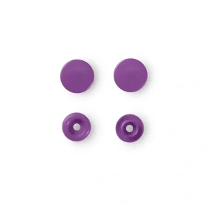 Plast Trykknapp 12,4mm, Lilla