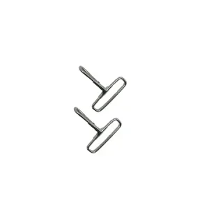 Karabinkrok 38mm, Metall blank