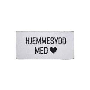 Symerke Hvit med sort, Hjemmesydd med <3