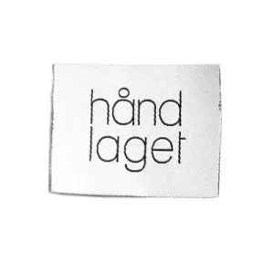 Symerke Hvit med sort, Håndlaget 5*4cm