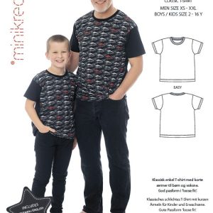 66210 Minikrea Klassisk t-shirt 2-16 år/men xs-xxl
