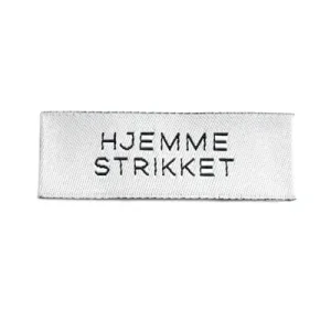 Symerke Hvit med sort, Hjemmestrikket