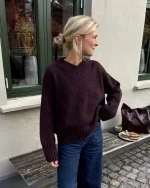 PetiteKnit Hannah Sweater V-neck (Papirutgave)