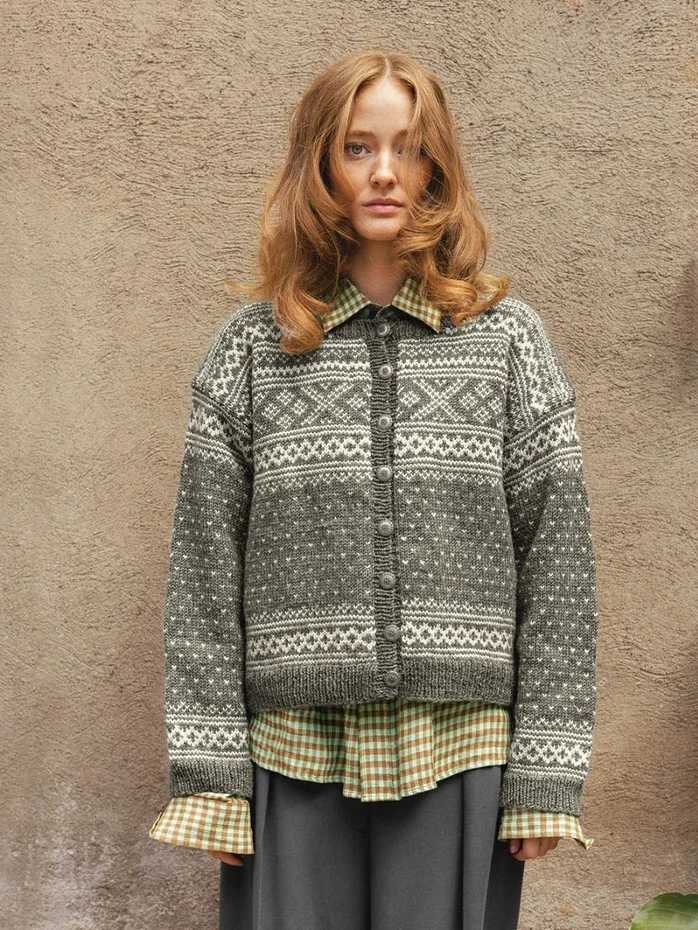 2be5f212f71828641eb55aa6b7e84e48.webp Norske ikoner voksen Enkeltoppskrift 2510, nr.6, Setesdal - Bilde 1