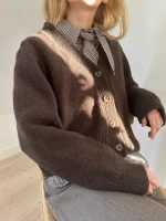 Le Knit, Chunky Moulinè Cardigan (Papirutgave)