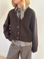 Le Knit, Chunky Moulinè Cardigan (Papirutgave) - Bilde 3