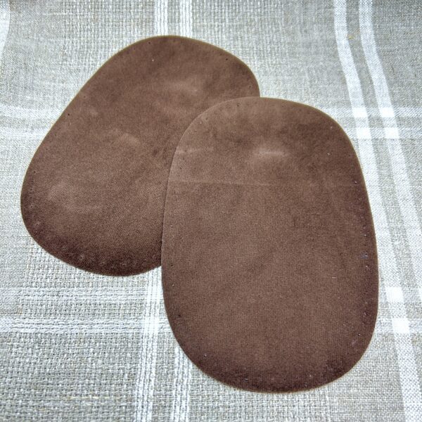 3e49e39abb2d329d0494da670fa89b42.jpg Albuelapper i imitert suede – Mørk brun - Bilde 1