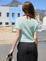 Sommerstrikk Enkeltoppskrift 2604, nr.3, Ava Blouse - Bilde 3