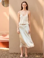 Sommerstrikk Enkeltoppskrift 2604, nr.1, Adeline Singlet