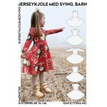 Jerseykjole med sving til barn (str. 74-146)
