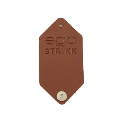 4f271aec2a69e57f9889c20bbed62cad.webp Skinnlapp spiss Ego strikk / Brun 6cm - Bilde 1