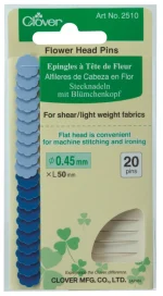Clover flower head pins ekstra fin