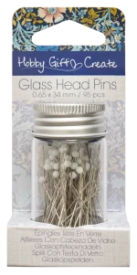 Hobby gift create - Knappenål med glasshode