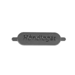Metall Sort Oval Håndlaget