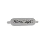 Metall Sølv Oval Håndlaget