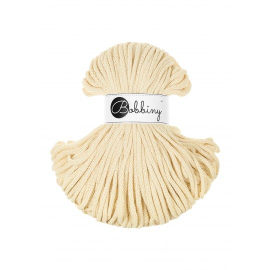 7bdaea556cbf6fbab1a0d7dde53d549e.jpg Bobbiny Premium 5mm, Butter yellow - Bilde 1