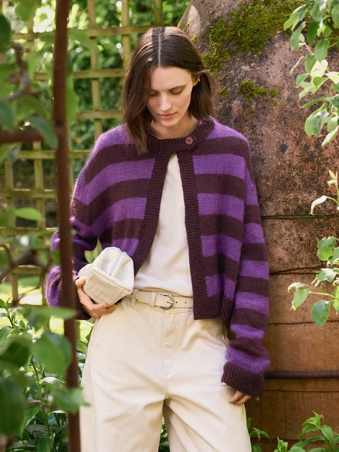 8e63c41929d5142432949da08d4c6e0a.webp DIY Enkeltoppskrift 2606, nr.5, Mango Cardigan - Bilde 1