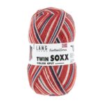 Twin Soxx 4-tråd, Rød, blå og hvit