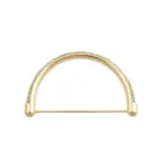 Veskehåndtak buet 13cm, Gull bling - Bilde 2